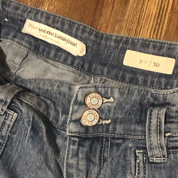 Pilcro Utility Relaxed Fit Jeans Women's 30 High Rise Stretch Denim - Picture 2 of 7